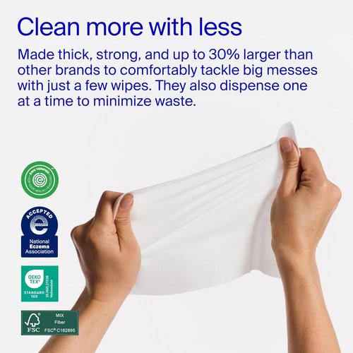 Coterie Baby Wipes - Hypoallergenic & Plant-Based for Sensitive Skin | 4 Standard & 8 Travel Packs