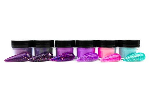 Mia Secret Nail Art LAS Vegas Acrylic Powder 6 Piece