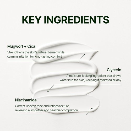 Orien Mugwort Zero Film Moisturizer 60ml Niacinamide 2% panthenol glycerin adenosine