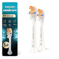 Philips Sonicare A3 All-in-One - Genuine Replacement Electric Toothbrush Heads, White, 2 Pack, HX9092/77