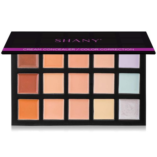 SHANY Cream Concealer Palette - 12 Color Makeup Set with Mirror for Flawless Coverage