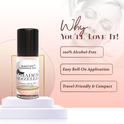 MOBETTER Fragrance Oils | Madem Moizellia 1 Oz Perfume Body Oil for Women - Long-Lasting Scent