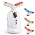 Red Light Therapy for Face, 3 Mode Face Massager Tool with Heating Vibration for Skin Care, Wrinkle Reducer Facial Massager to Soothe and Relax Skin, Micro-Current Face Beauty Device (AM-810B)