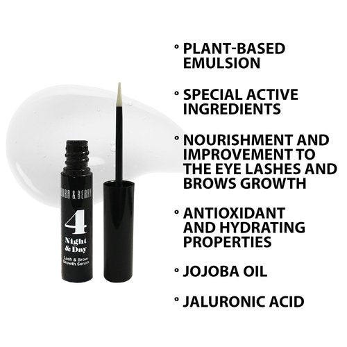Lord and Berry 4 Night and Day Lash and Brow Nourishing Growth Serum