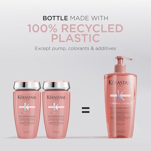 Kerastase Chroma Absolute Shampoo - Hydrating Formula for Color-Treated Hair | Protects & Nourishes Fine to Medium Hair with Glycerin & Hyaluronic Acid