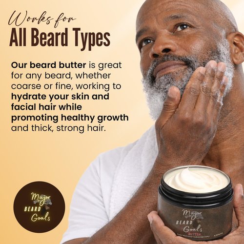 Beard Butter for Men - Leave-In Softener with Jamaican Black Castor Oil & Biotin - 4oz