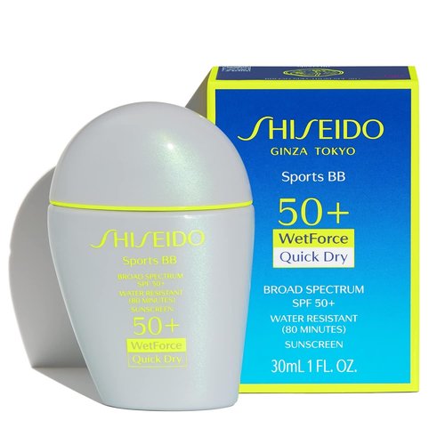 Shiseido Sports BB Cream SPF 50+ | Quick-Dry, Non-Sticky Formula - 30 mL for All-Day Natural Finish