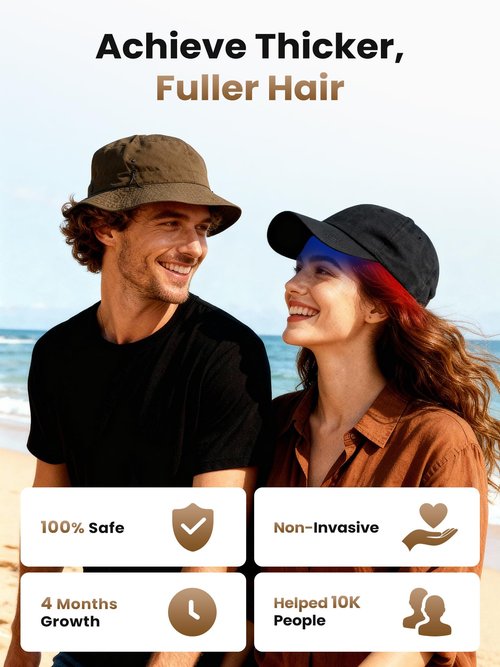 Hair Growth Device, Laser Hair Growth Cap, Red Light Therapy for Hair Growth, Red Light Cap for Thicker Hair in Men and Women