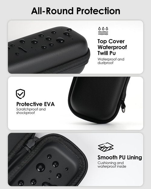 FINETCH Hard Travel Case for OBlade QP2520/QP2530/QP2620/QP2630 – Waterproof Portable Storage Bag for OBlade Hybrid Electric Trimmer & Braun Series Shaver
