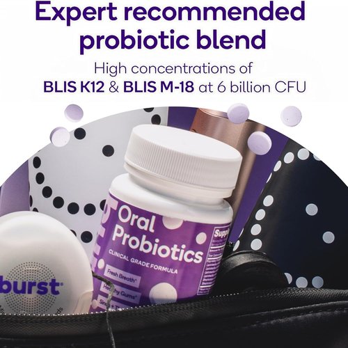 Burst Dental Probiotics (45 Count) | Healthy Oral Cavity, Bad Breath, Immune System & Sinus Support | Promotes Upper Respiratory Health and Beneficial Bacteria | Blis K12 & M18 | Packaging May Vary