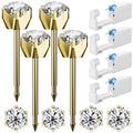 Nunpag 12 Pcs Ear Piercing Kit Disposable Ear Piercing Gun Kit with 4 Pcs 6 Prong Setting Cubic Zirconia Earrings Stud 316L Stainless Steel Easy to Use at Home Self Ear Piercer Gun Kit Tool