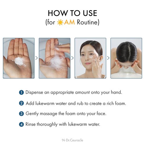 Dr.Ceuracle Pro Balance Enzyme Powder Face Wash - Natural Korean Formula for Deep Cleansing & pH Balance