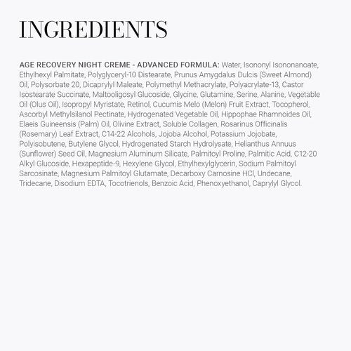 Meaningful Beauty Night Crème - Age Recovery Formula with Retinol for Youthful Skin