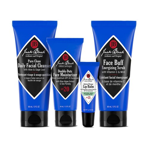 Jack Black Men's Skincare Set - Complete Skin Care Kit for Men | Perfect Gift for Him