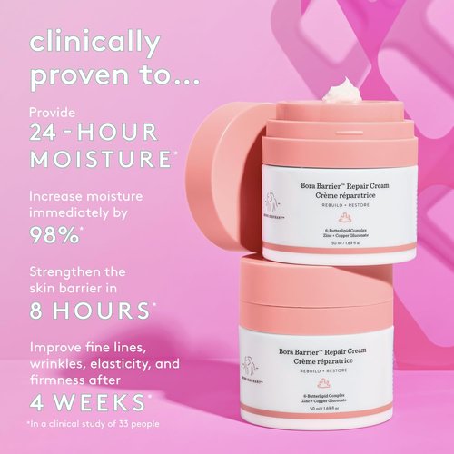 Drunk Elephant Bora Barrier Repair Cream - Ultra-Rich Moisturizer for Sensitive Skin - 1.69 oz