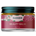 Badger Rose Beauty Balm - 100% Organic Nourishing Treatment with Pure Rose Oil | 1 oz Glass Jar