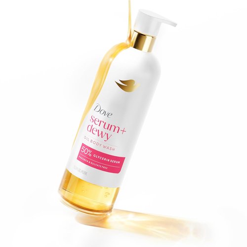 Dove Serum+ Body Wash - Hydrating Coconut & Geranium Oil Cleanser for Soft Skin | 15.3 fl oz