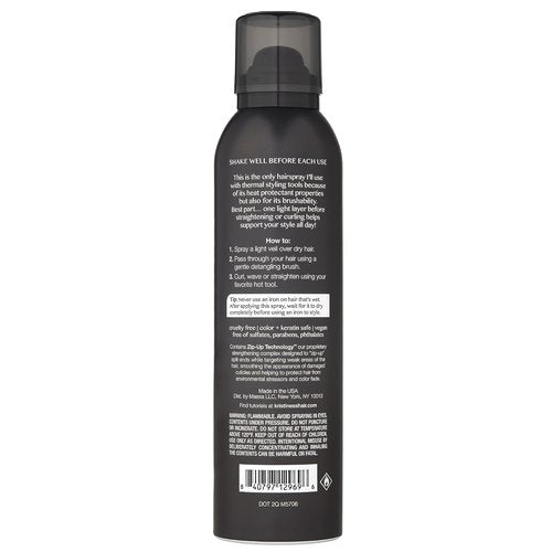 Kristin Ess Ultra Fine Hairspray - Lightweight Heat Protectant & Volumizing Anti-Frizz Spray | Color Safe, Brushable Finish