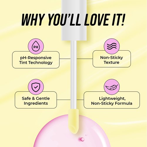 The Beauty Spy Yuli Color Changing Lip Oil | Hydrating Lip Gloss Korean | pH-Reactive Non Sticky Lip Gloss Formula With Argan Oil, Squalane, Shea Butter | Glass Shine Effect (Yuzu)