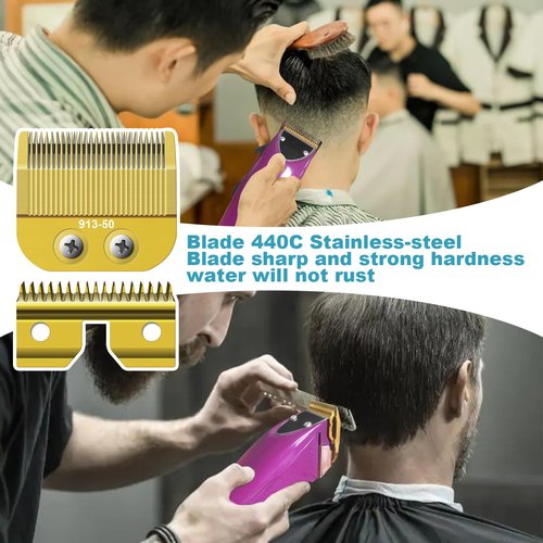 913-50 Adjustable Medium Blade Replacement Trimmer Blade Compatible with oster Finisher Trimmer Model 59 and T-Finisher Trimmer Blades，Golden
