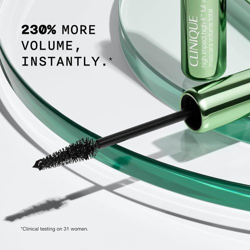 Clinique High Impact High-Fi Full Volume Mascara - Non-Clumping, Smudge-Proof, Safe for Sensitive Eyes | Black/Brown