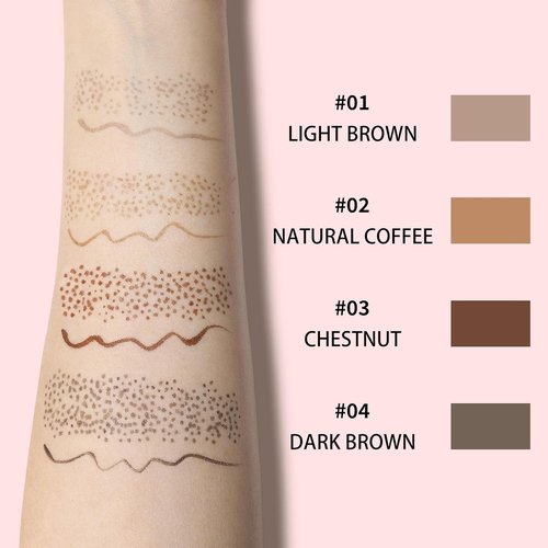 UCANBE Dual-Ended Freckle Pen & Stamp - Waterproof, Smudge-Proof Makeup for Long-Lasting Faux Freckles (Light Brown & Chestnut)