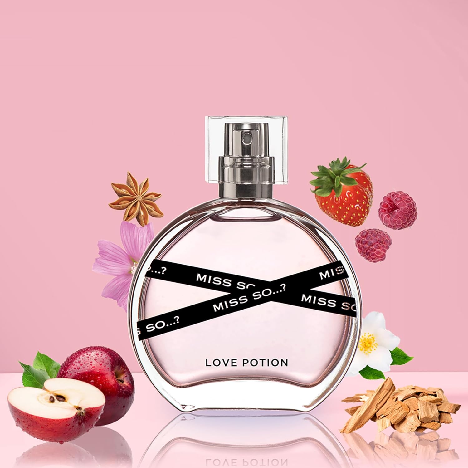 So…? Secret Crush Eau de Parfum for Women - Vegan Fragrance with Jasmine, Cherry Blossom & Musk - 1.7 oz Travel Size