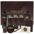 Rinse & Robust Gifts for Men, Valentine Gifts for Men, Sandalwood Holiday Bath & Body Grooming Mens Gift Sets, Birthday Gift Ideas for Dad Boyfriend Husband Valentines, Holiday Grooming Gift Sets