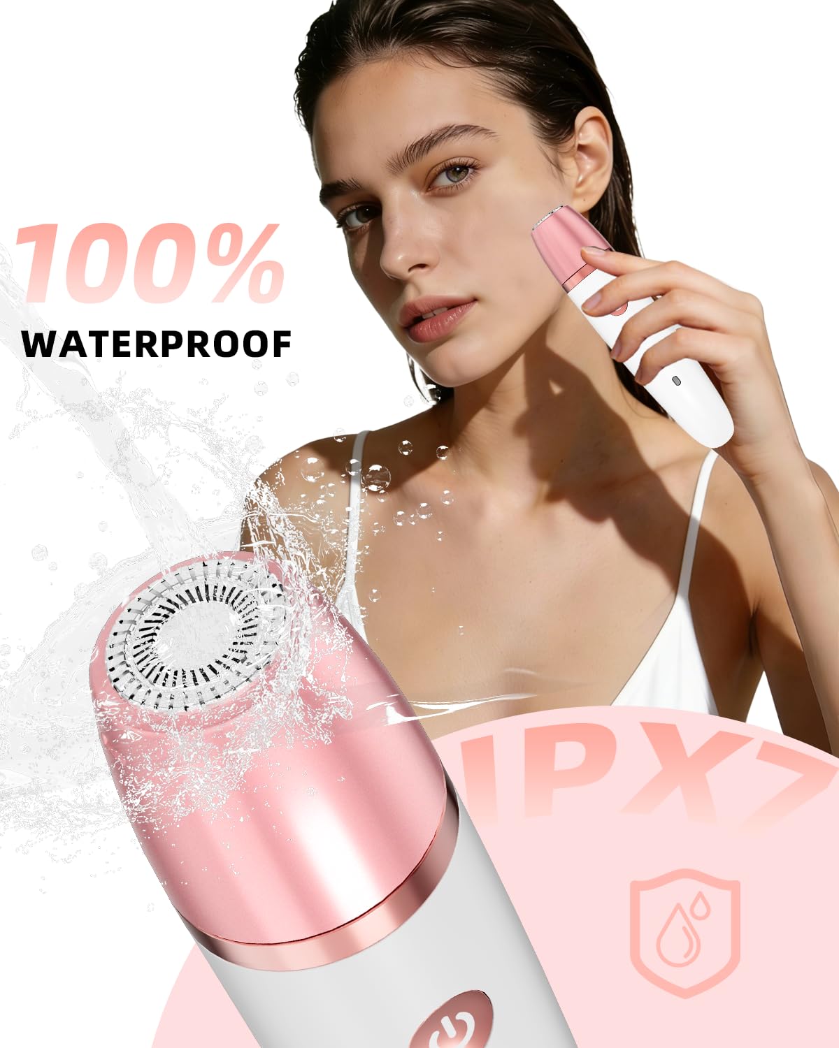 Ufree Electric Shaver - Women's Bikini Trimmer for Face & Body Hair | Wet & Dry Groomer in Gold