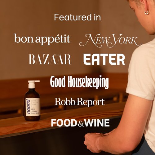 Naomi After-Cooking Hand Scrub | Exfoliating Hand Wash | Odor Neutralizing Kitchen Soap (Bergamot & Pepper)