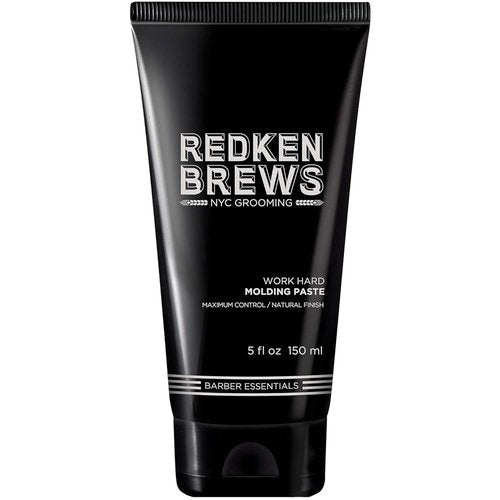 Redken Brews Molding Paste for Men - High Hold, Maximum Control, Natural Matte Finish, All Hair Types