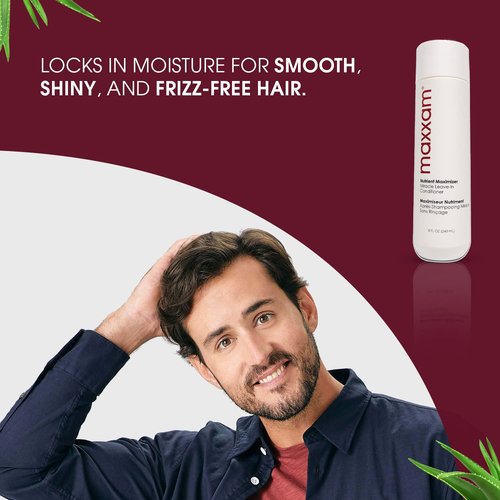 Maxxam Nutrient Maximizer Leave-In Conditioner - Frizz Control & Damage Repair, 8 Fl Oz