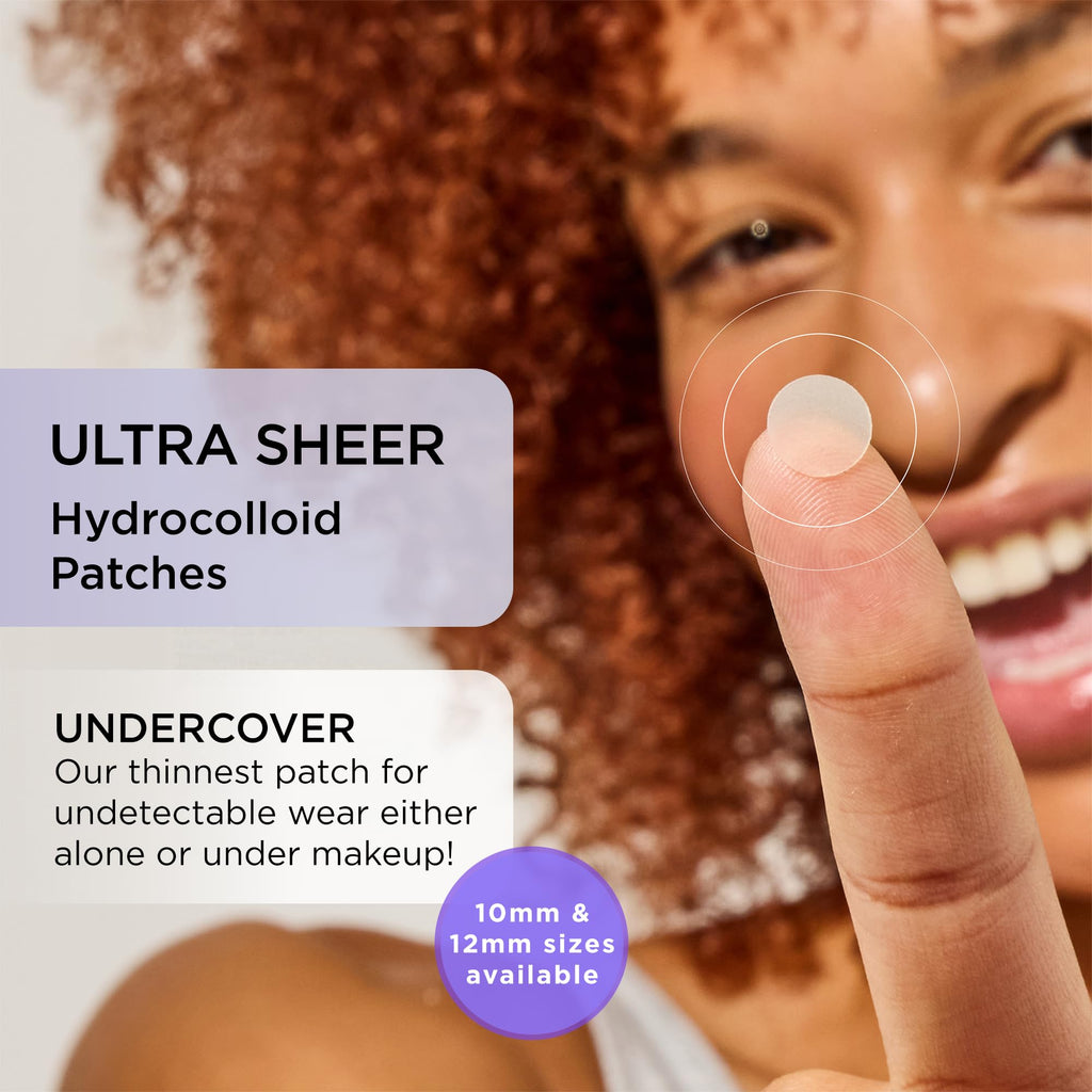 ZitSticka Invisible Pimple Patches for Face, Hydrocolloid Patches, Ultra-Thin Clear Azelaic Acid & CICA Blemish Patches, Pimple Stickers (UNDERCOVER 36 Count)