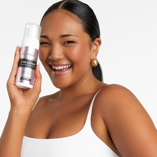Loving Tan 2 HR Express Self Tanning Mousse, Ultra Dark - Streak Free, Natural, Professional Quality - 5+ Sunless Self Tanner Applications per Bottle, Cruelty Free, Naturally Derived DHA - 4 FL Oz
