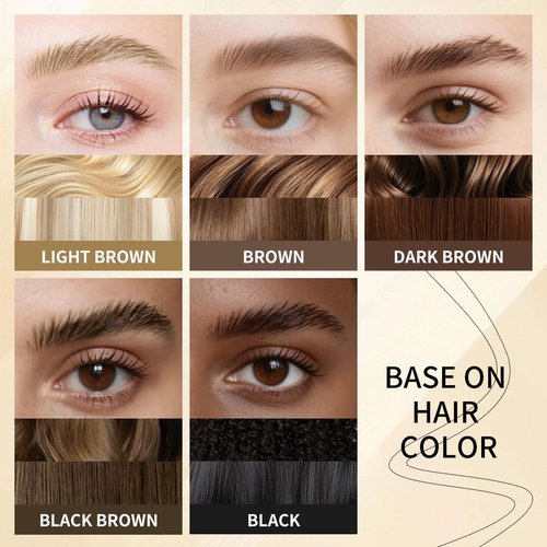 Skiennix Microblading Eyebrow Pencil - 2-in-1 Dual-Ended Pen with Precise Brush Tip | Dark Brown, Waterproof & Long-Lasting