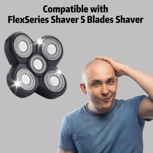 3PCS Fre*bi*d Shaver Heads - Freedom Fle*Seri*s Replacement Blades for Bald Men