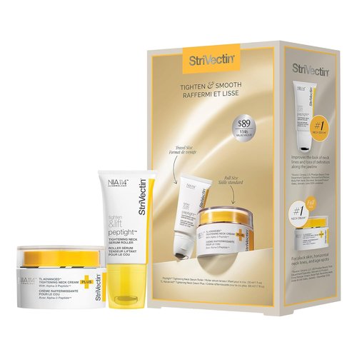 StriVectin Neck Cream & Serum Roller Set - Anti-Aging Formula for Smoother Skin & Reduced Wrinkles
