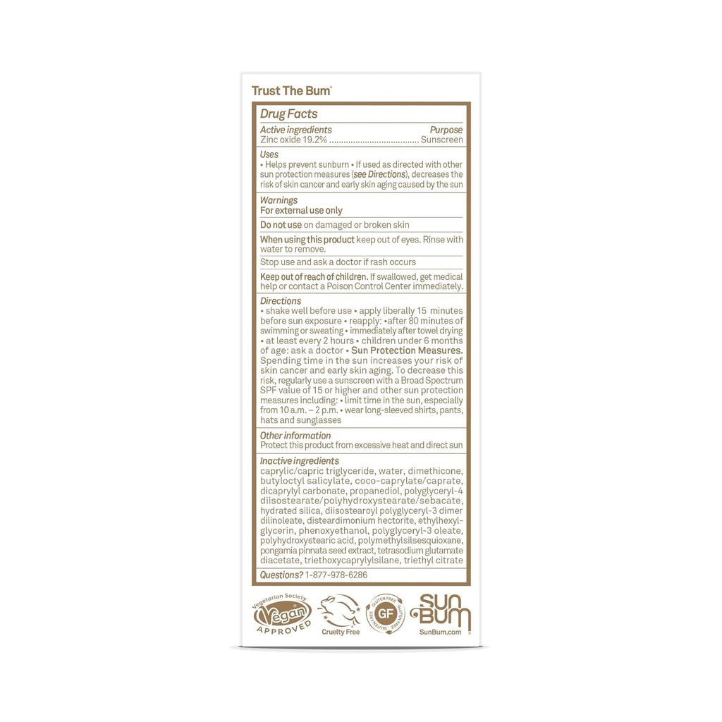 Sun Bum Mineral SPF 30 Face Sunscreen Lotion - Fragrance-Free, Broad Spectrum Protection - Travel Size 1.7 oz