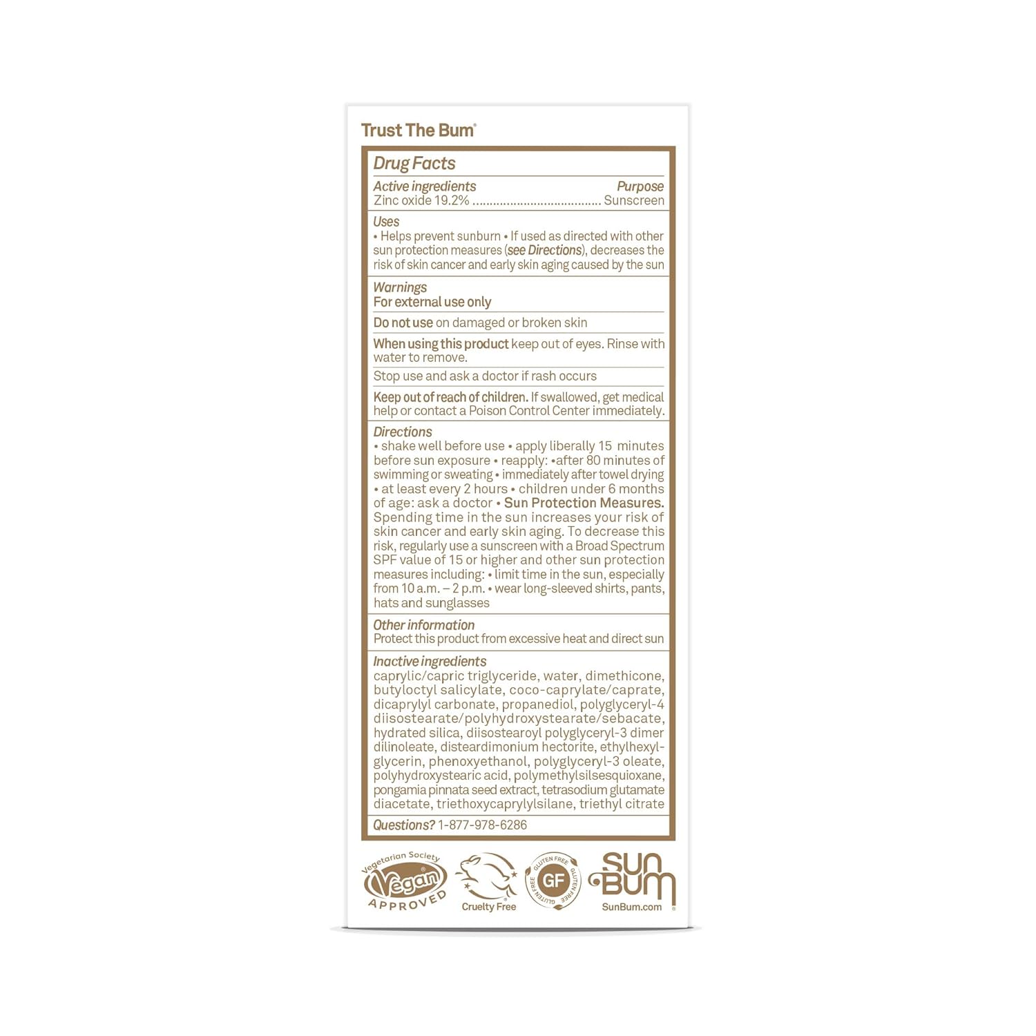 Sun Bum Mineral SPF 30 Face Sunscreen Lotion - Fragrance-Free, Broad Spectrum Protection - Travel Size 1.7 oz