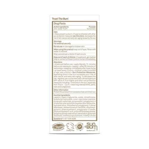 Sun Bum Mineral SPF 30 Face Sunscreen Lotion - Broad Spectrum and Fragrance Free Moisturizing Facial Sunscreen - Hawaii 104 Act Compliant (Without Octinoxate & Oxybenzone) - Travel Size - 1.7 oz