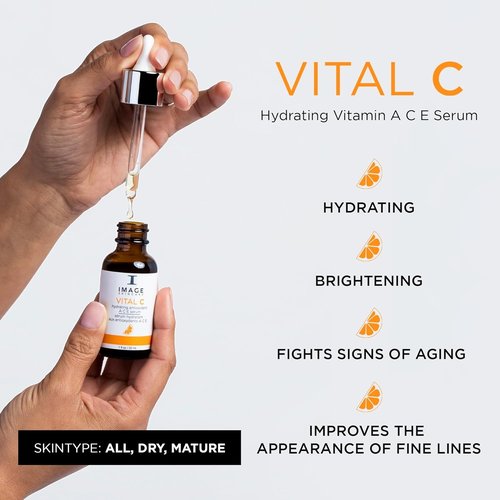IMAGE Skincare VITAL C Hydrating Serum - Brightening Vitamin A, C & E Complex | 1 fl oz