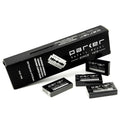 Parker 100‑Count Double Edge Safety Razor Blades – Premium Platinum‑Tungsten‑Chromium Coated Stainless Steel for Smooth, Long‑Lasting Shaves – Fits All DE Razors
