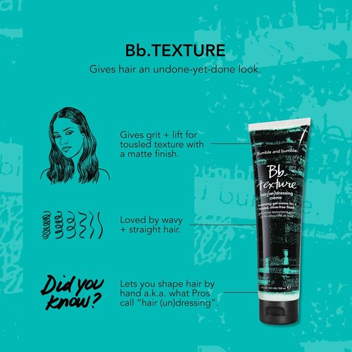 Bumble and bumble. Texture Un(dressing) Hair Styling Cream - Adds Volume & Matte Finish | 5 Fl Oz for Fine to Medium Hair