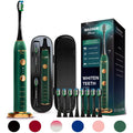 Wagner Stern WT8900 Series Electric Toothbrush – Whitening & Pressure Sensor, 5 Modes, 3 Intensities, 8 Soft Brush Heads, Rechargeable, Travel Case Included