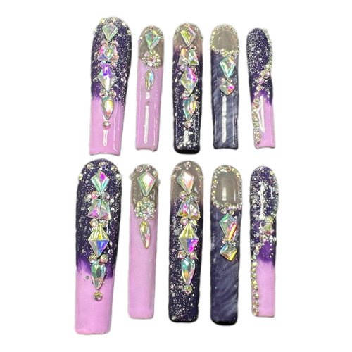 Kaipheiquan Nail Rhinestones Kit, 18 Types of 900 Special-Shaped Nail AB Diamonds & 3200 Flat-Bottomed Nail Rhinestones, 3D Nail Crystal DIY Gemstones for Nail Art Design