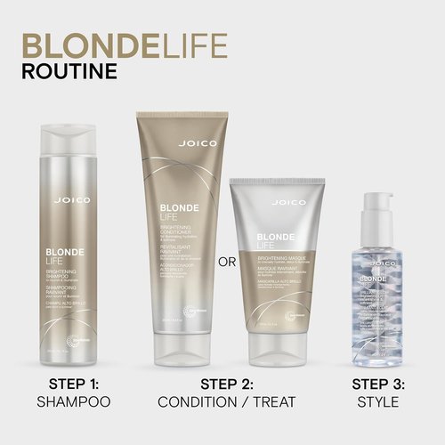 Joico Blonde Life Brightening Shampoo - Sulfate Free Formula for Softness & Smoothness | With Monoi & Tamanu Oil