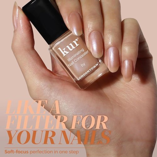 LONDONTOWN Illuminating Nail Concealer - Brightening Nail Polish & Strengthener for Discolored Nails | 0.4 Fl Oz