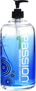 Passion Natural Water-Based Personal Lubricant - 16 Fl Oz | Premium Non-Sticky Formula for Smooth Comfort