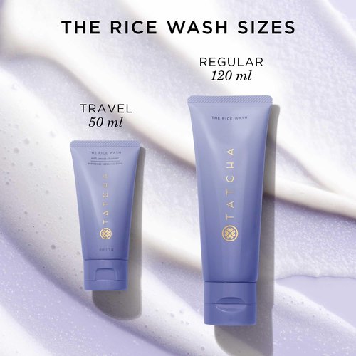 TATCHA The Rice Wash, Travel-Sized | Soft Cream Facial Cleanser - Wash Away Buildup Without Stripping Skin For A Soft, Luminous Complexion | 50 ml/ 1.7 fl. oz.