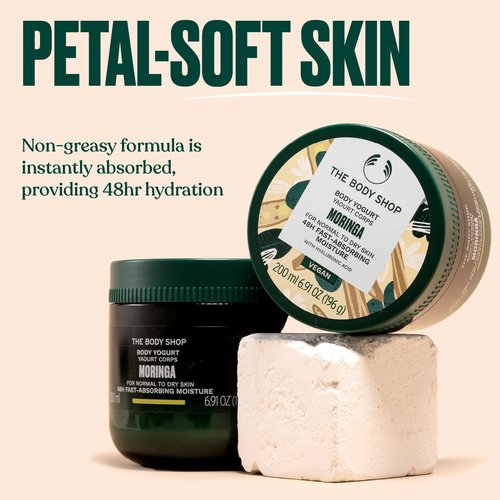 The Body Shop Moringa Body Yogurt, 6.98 Oz (Vegan)